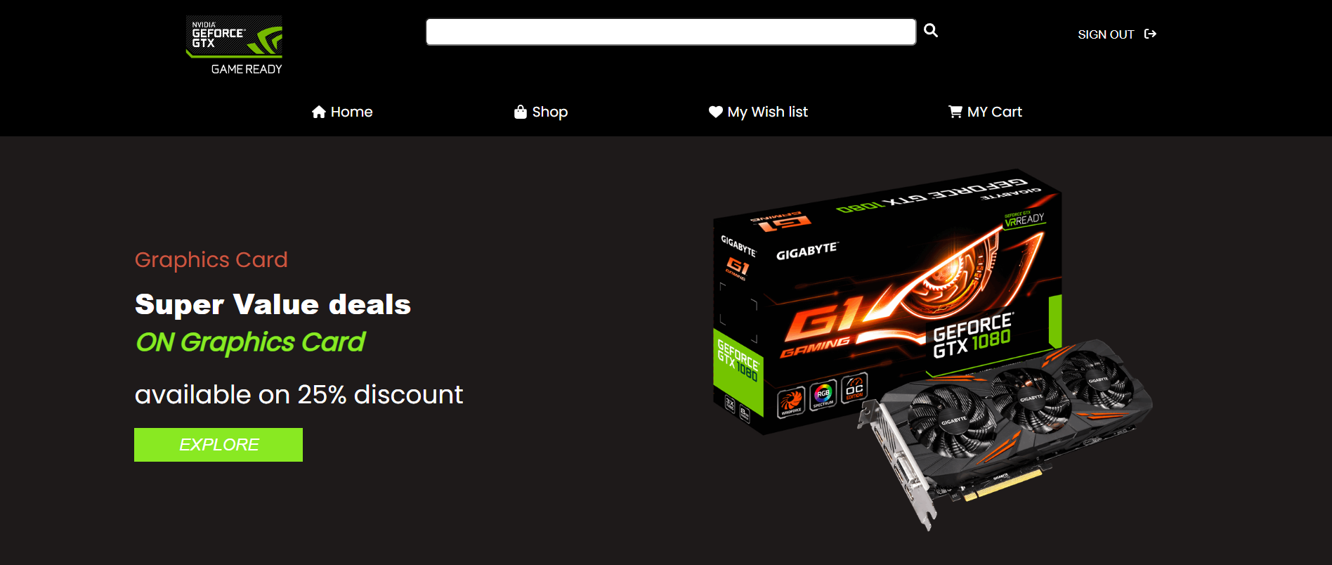 E-Commerce ScreenShot